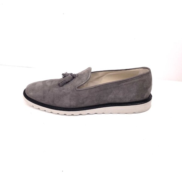 Axel Arigato Men’s Grey Genuine Suede Loafers with Tassels Size US 12 - Picture 7 of 13